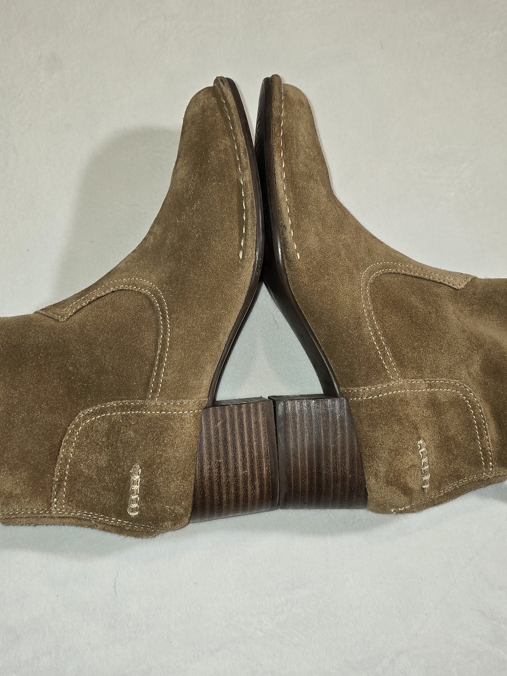 UGG Bandara Chestnut Suede Western Ankle Boots Size 8.5 Worn Once - Picture 6 of 9
